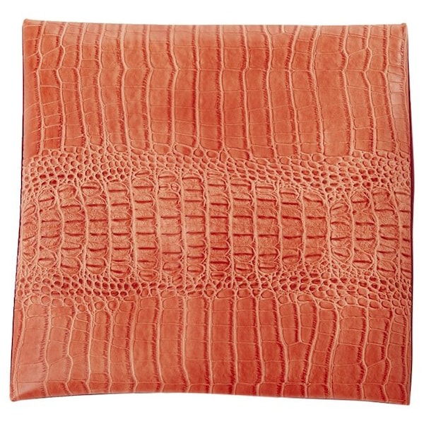 Medium Lap Pad Cover, Snake Vinyl, 14 x 14 Inches, Orange